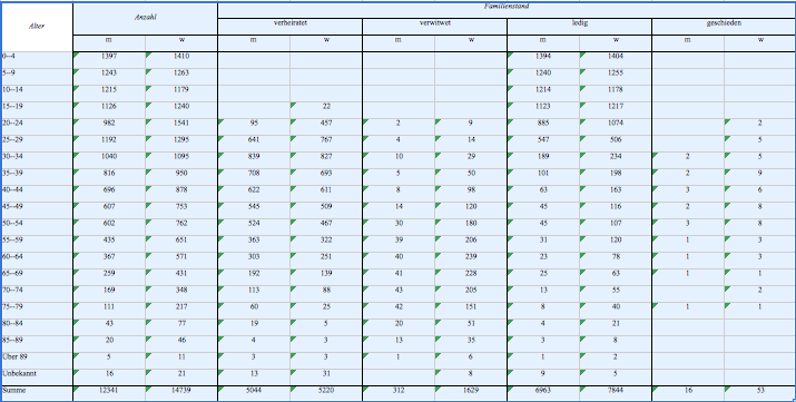Dies ist aus der Excel-Vorlage entnommen und soll genau so in LaTeX eingebunden werden.