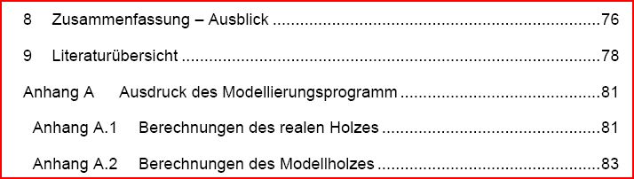 Zielformatierung