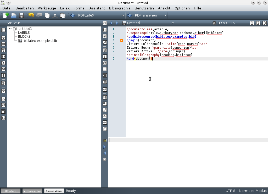 Texmaker mit untitled1