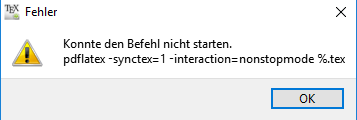 Fehlermeldung beim richtigen Code